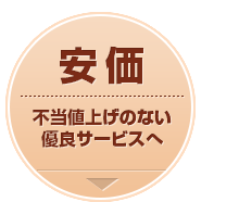 安価：不当値上げのない優良サービスへ