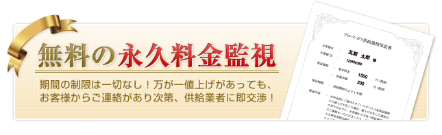 無料の永久料金監視