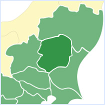 栃木県 周辺地図