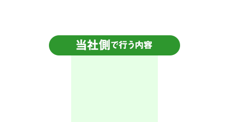 当社側で行う内容