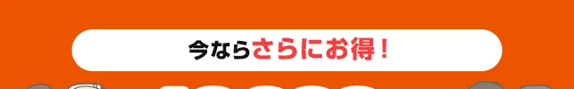 今ならさらにお得！